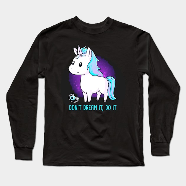 unicorn Long Sleeve T-Shirt by LazyMice